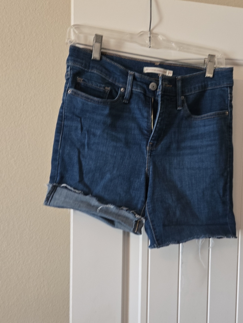 Levi's Dark Blue Denim Jean Shorts